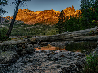 Hell Roaring Lake outlet in the Idaho Sawtooths