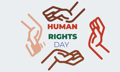 Fototapeta premium world human rights day banner 2025