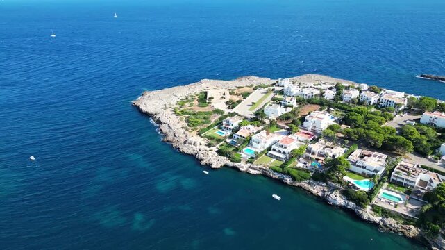 Felsbrandung in Mallorca.