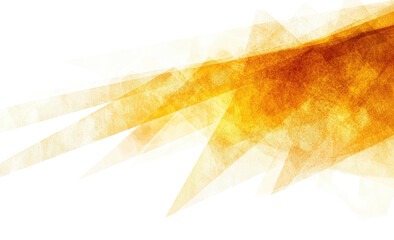 Abstract jagged golden shapes emanating light on a black background