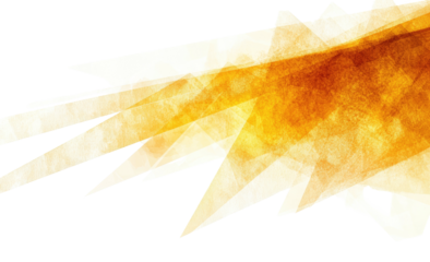 Abstract jagged golden shapes emanating light on a black background