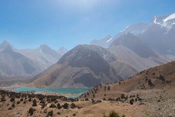 Amazing view of Koulikalon Lake in Fann mountains Tajikistan