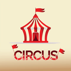 circus tent vector illustration