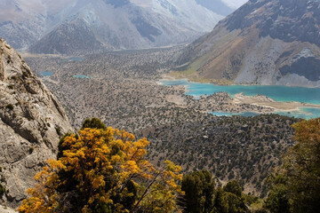 Amazing view of Koulikalon Lake in Fann mountains Tajikistan