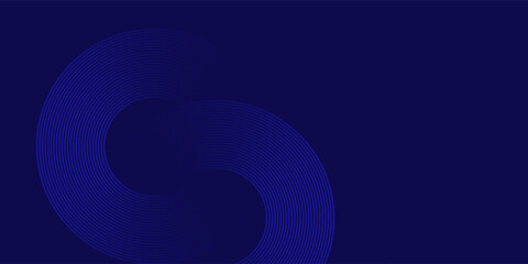 Abstract blue background with glowing curved lines. Shiny blue swirl curve lines design. Spiral lines. Geometric oval pattern. Futuristic technology concept. Vector illustration