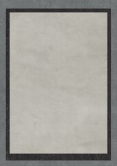 Blank textured paper with dark border on gray background