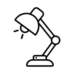 Illustration of a desk lamp with adjustable arm