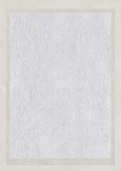 Blank textured paper with subtle gray tone and faint border
