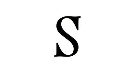 Fototapeta premium Elegant Serif Letter S Monogram Symbol Alphabet Icon Simple Design