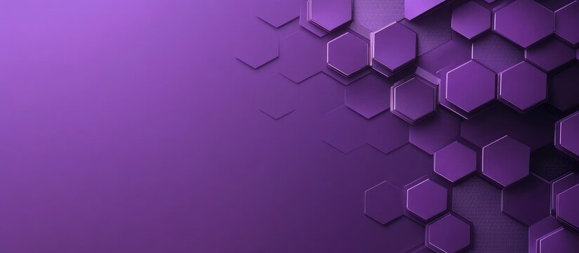 Purple Hexagon Pattern Abstract