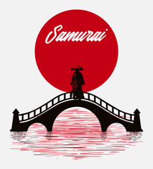 Japanese style popular typography t-shirt design for clothes sale poster banner wallpaper vector