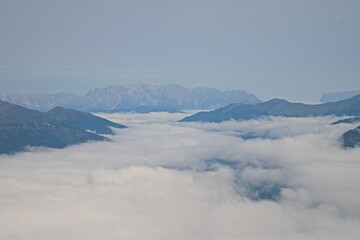 view from Stubnerkogel mountain near Bad Gastein in Austria