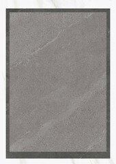 Gray marble surface with subtle veining and rectangular border