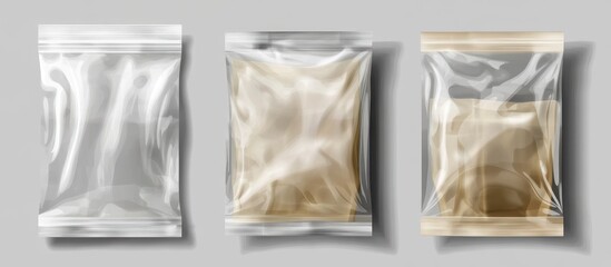 Transparent Plastic Packaging Mockup