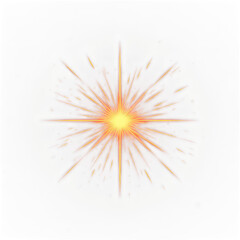 Obraz premium High quality photo of a bright sparkling light explosion effect isolated on transparent background