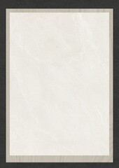 Close-up of a textured off-white surface with a gray border