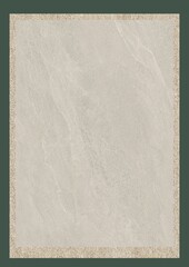Rectangular beige stone tile with subtle veining and textured border