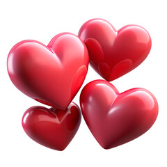 3D hearts icon for a kindness celebration