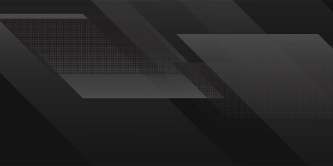 Obraz premium Abstract Black and Gray Geometric Background with Modern Gradient Shapes. Modern creative trendy design in vector illustration