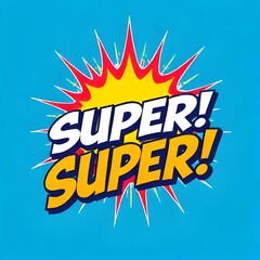 Explosion Pop Art : "Super!" Style Comic Book