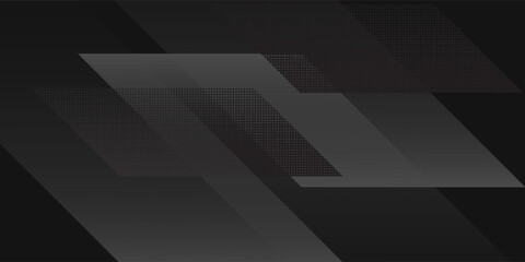 Obraz premium Abstract Black and Gray Geometric Background with Modern Gradient Shapes. Modern Trendy design in Vector Illustration