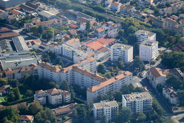 Naklejka premium Vue aérienne de St Chamond
