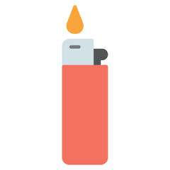 Lighter Icon – Fire Starter Vector Illustration