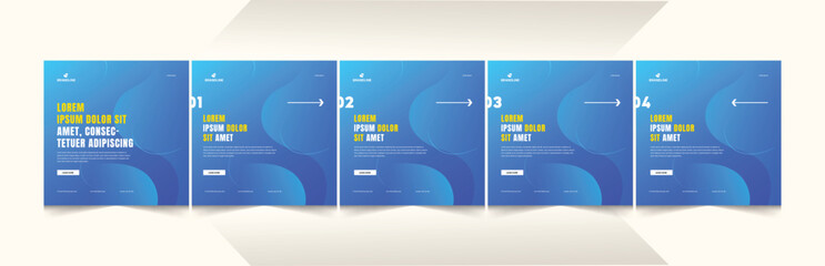 How to Build a Brand Instagram & LinkedIn Carousel Template Set – Editable Social media Carousel Post Design, Step by step guide to write Building Business Banner Layout