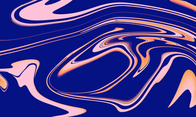 Abstract background of colorful liquid liner. Abstract texture of liquid acrylic blue