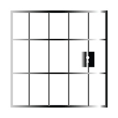 Trendy glyph icon of secure jail cell structure EPS 10