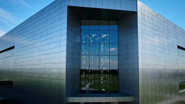 Modern Architectural Design of a Metal Clad Building Exterior