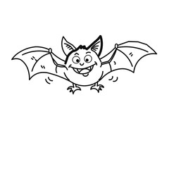 bats icon isolated on white background 