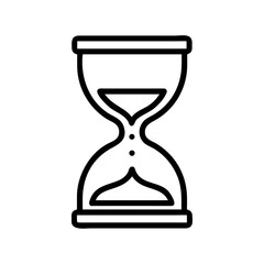 Hourglass icon, a symbol of time and deadlines