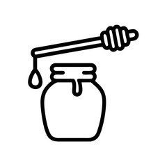 Honey jar with dipper, a natural and sweet delight