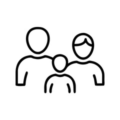 Family icon representing togetherness and support