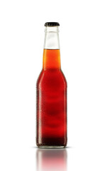 glass bottle of carbonated drink