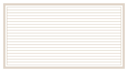 Fototapeta premium Blank music sheet with five lines isolated on white background for composing