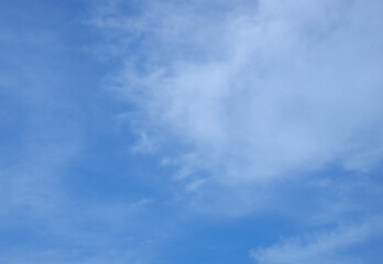 The sky is cloudy on a bright day.