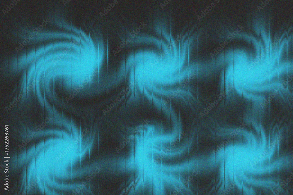Wall mural abstract blue swirl light pattern with glowing vortex energy on a dark background. futuristic motion
