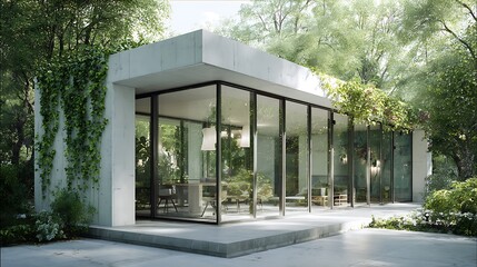 modern sunroom with beautiful architectural structure and amazing interior designs