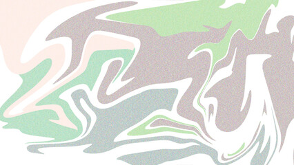 Illustration of abstract fluid art with pastel colors on white background isolated on white background