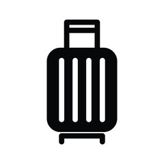 luggage bag solid icon vector design good for web or mobile app