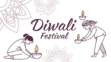 Celebrate the Joyful Diwali Festival with Family, Light Lamps, and Share the Festive Spirit, Perfect for Holiday Greetings and Cultural Celebrations