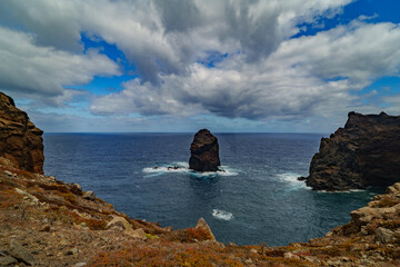 Cliffs of São Lourenço Peninsula overlooking the Atlantic Ocean, Madeira © Emanuele