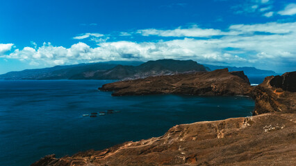 Cliffs of São Lourenço Peninsula overlooking the Atlantic Ocean, Madeira © Emanuele