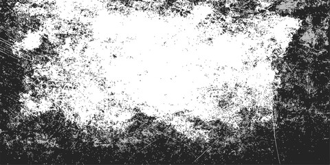 Obraz premium Grunge texture with old wall paint and black ink splash pattern for a vintage surface design illustration