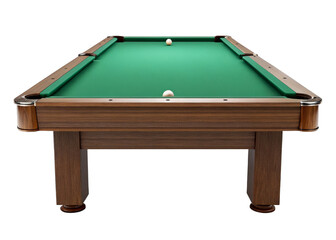 pool table isolated on a transparent background.