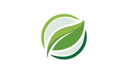 Green Leaf Icon Design on Transparent Background for Ecology Concepts