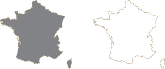 Fototapeta premium france map vector illustration
