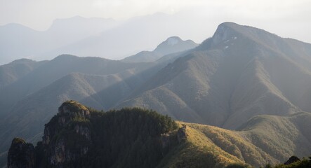 Obraz premium mountain landscape in the morning
